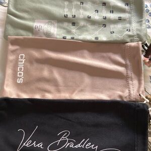 Vera Bradley,Chico's and Fossil Pouch Set for Glasses
